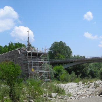Consolidamento rudere ponte romanico Brugnato (LaSpezia)